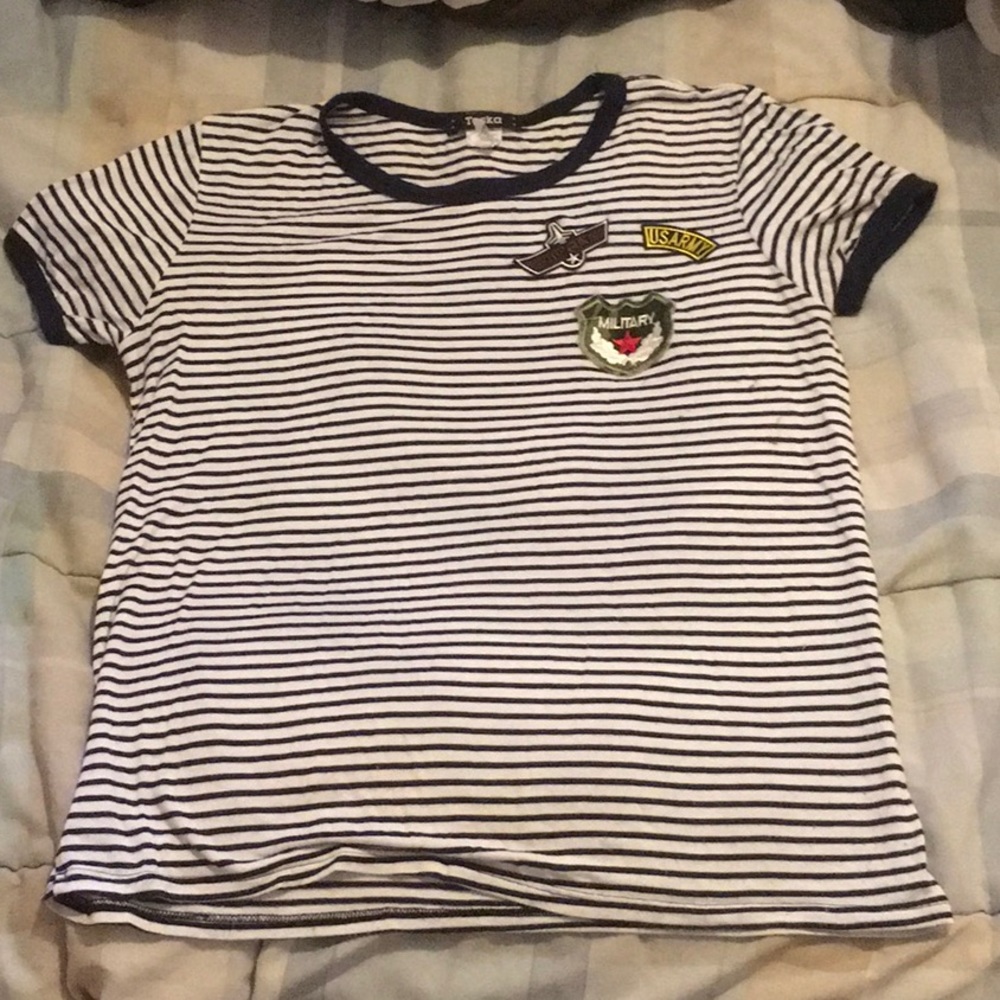 Mandee striped tee
